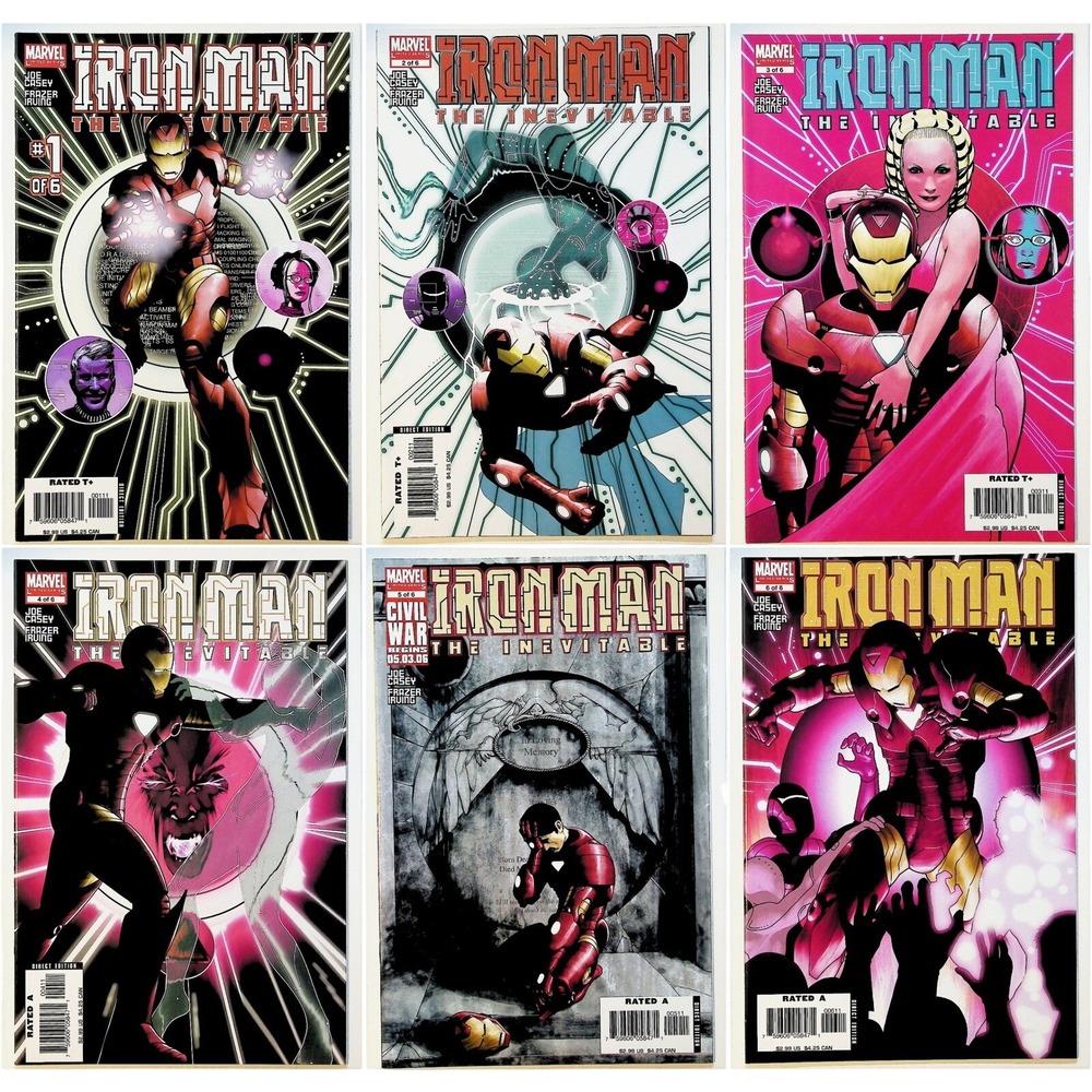 Iron Man The Inevitable #1-6 Complete Limited Series Joe Casey Frazer Irving